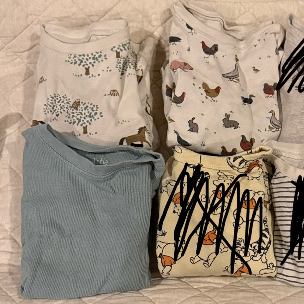 3 Pairs Carter's Organic Baby Jammie’s